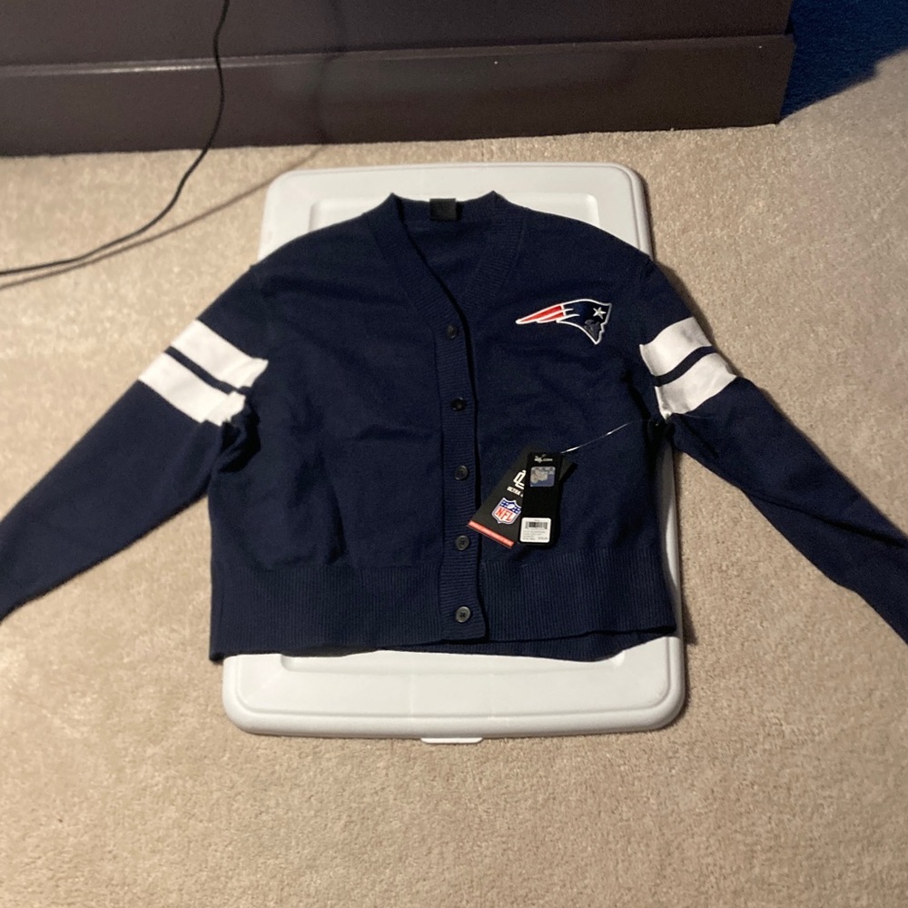 Women's Navy Blue Cardigan Sweater